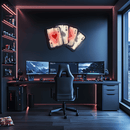 Gambit Plexiglass Neon Art, Gambit Uv Print Neon Sign, Neon Light Sign, Neon Wall Art, Neon Sign, Neon Light Sign, Neon Gifts, Housewarming