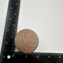 Wood Knob, Round with Wide Base