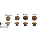 Wood Knob, Round