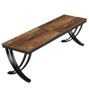 78.74" Two Person Desk Industrial Double Computer Desk with Metal Frame