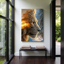 Lion Winter Summer Surrealism Wall Art