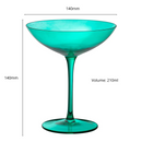 Champagne Coupes 12oz by The Wine Savant - (2, Teal)