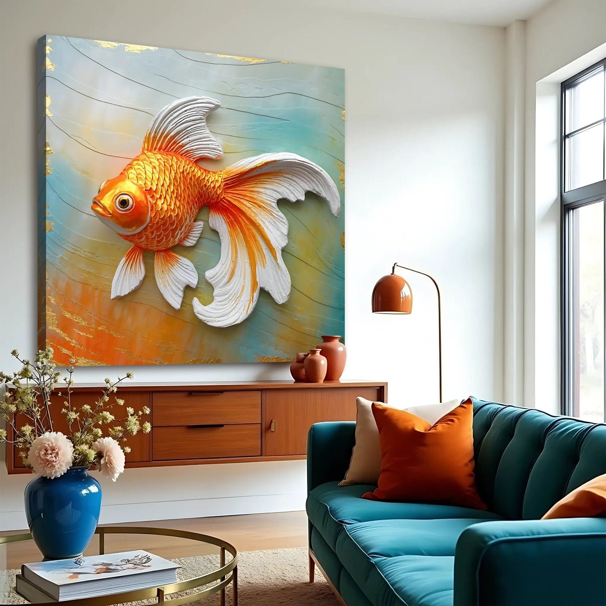 3D Goldfish Wall Art, photo 4 of 10