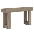 Wooden Sofa Table, 63-Inch Modern Console Table For Living Room