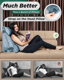 Lunix LX8 2-Layer Wedge Pillow Set + Extra Cover Bundle (Gray)
