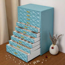 10-Layer Extra Large Faux Leather Jewelry Box Organizer