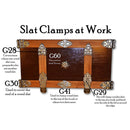 Trunk Slat Clamp, Steel. Perpendicular