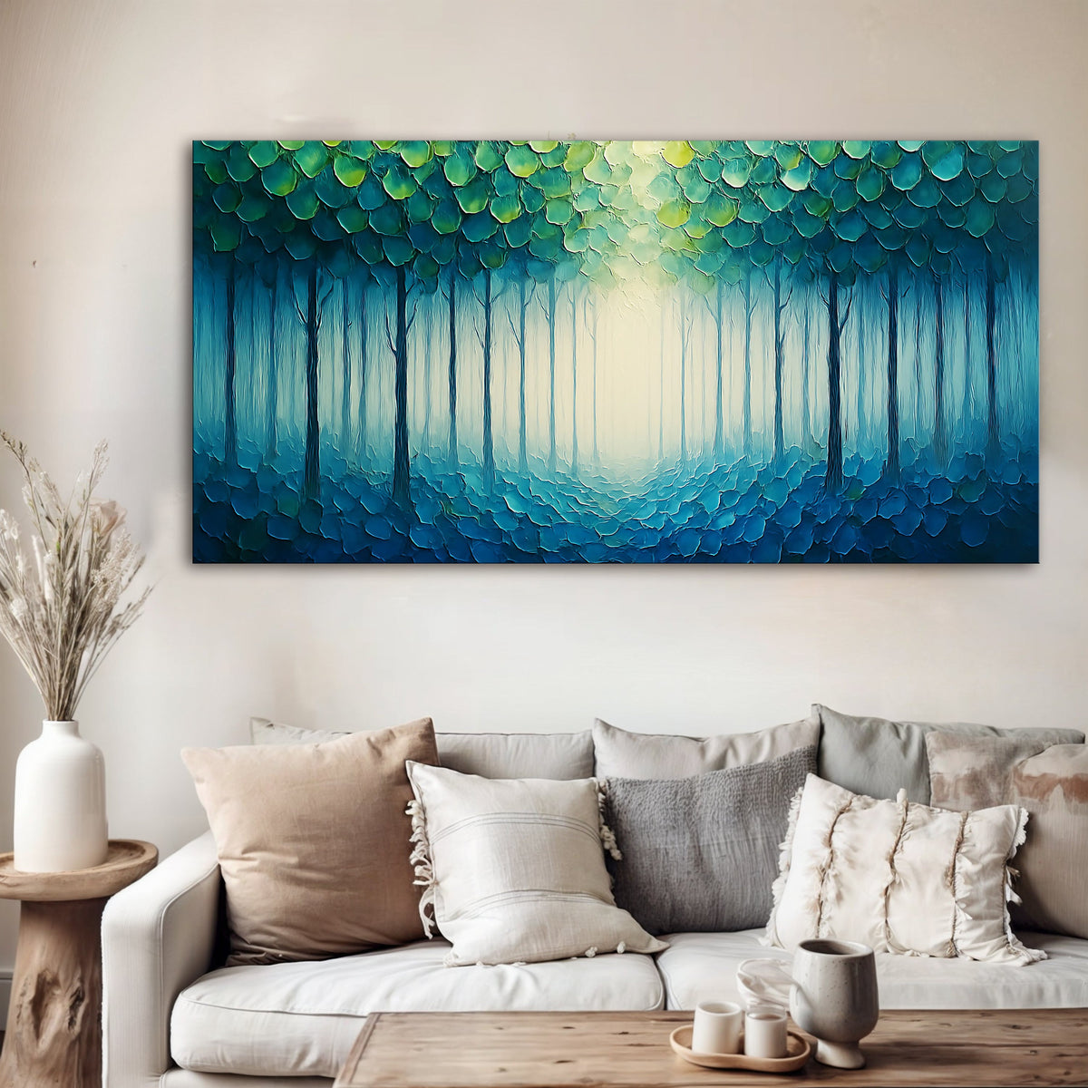 Forest Whispers Impasto Wall Art, photo 2 of 10