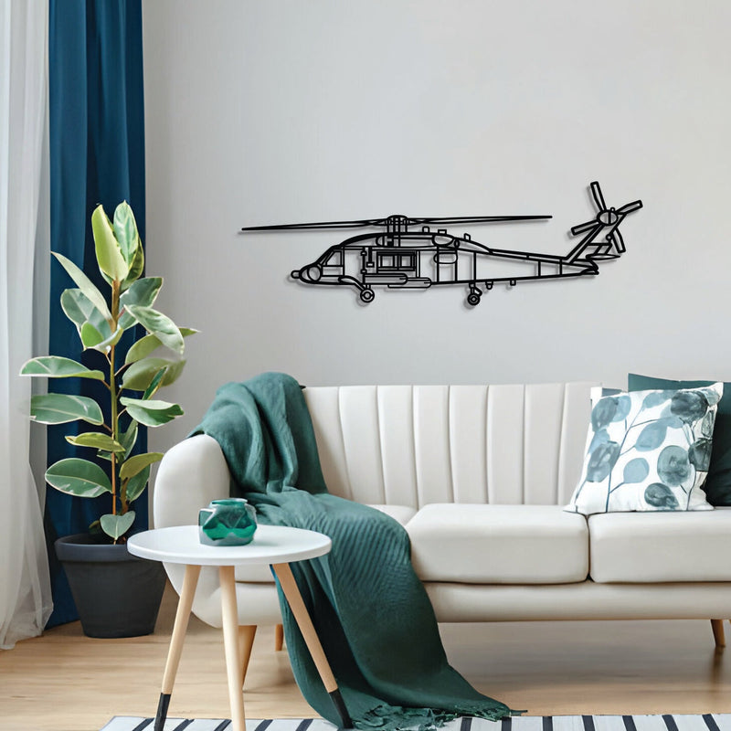 MH-60 Seahawk Metal Aircraft Wall Art - NCP0583