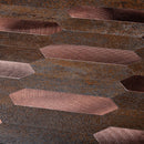 Copper 12x12 Honed Brick PVC Peel & Stick Tile (10 pack, 10 sq ft/case)