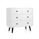 4 Drawers Dresser Chest of Drawers Free Standing Sideboard Cabinet-White by LJGDeals
