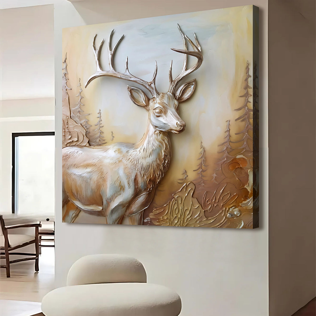 3D Deer Wall Art, photo 4 of 10