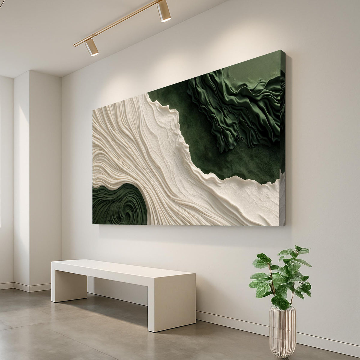 Green Rivers Abstract Wall Art XI, photo 4 of 10