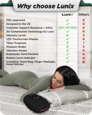LX3 Carpal Tunnel & Wrist Pain Relief Device, Heated Air Compression Hand Massager, Charcoal Black