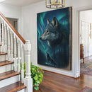 Wolf Double Exposure Wall Art IV