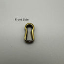 Authentic Cast Brass Keyhole Insert for Premium Antique Furniture Pieces