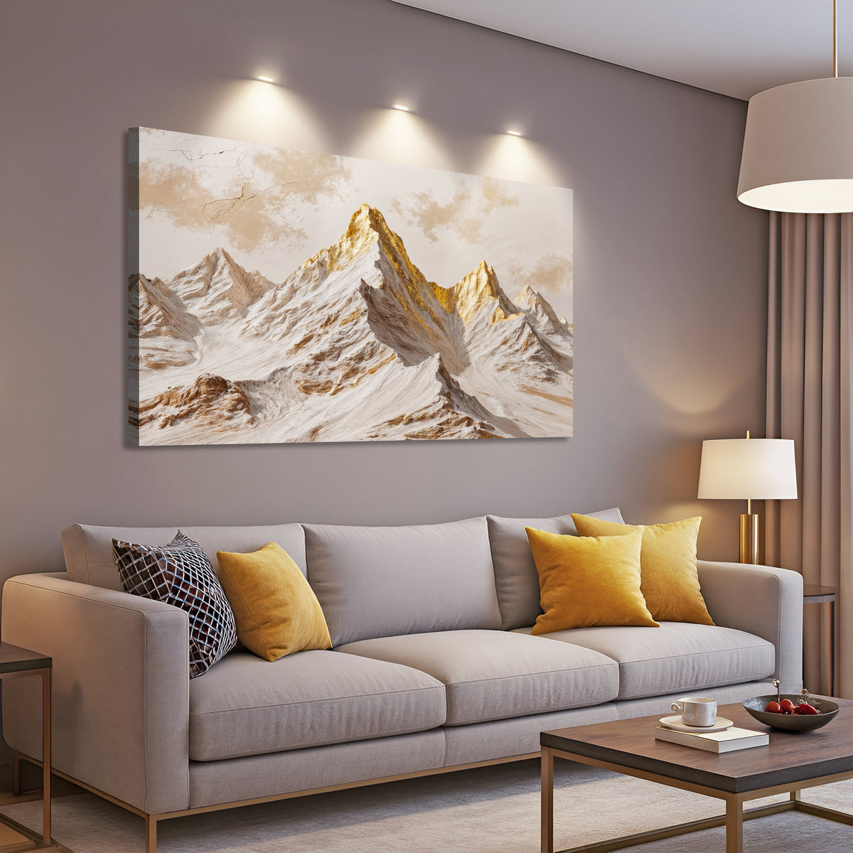 Golden Peaks Wall Art, photo 4 of 10