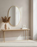 Oval Mirror - Brass Oval Wall Mirror