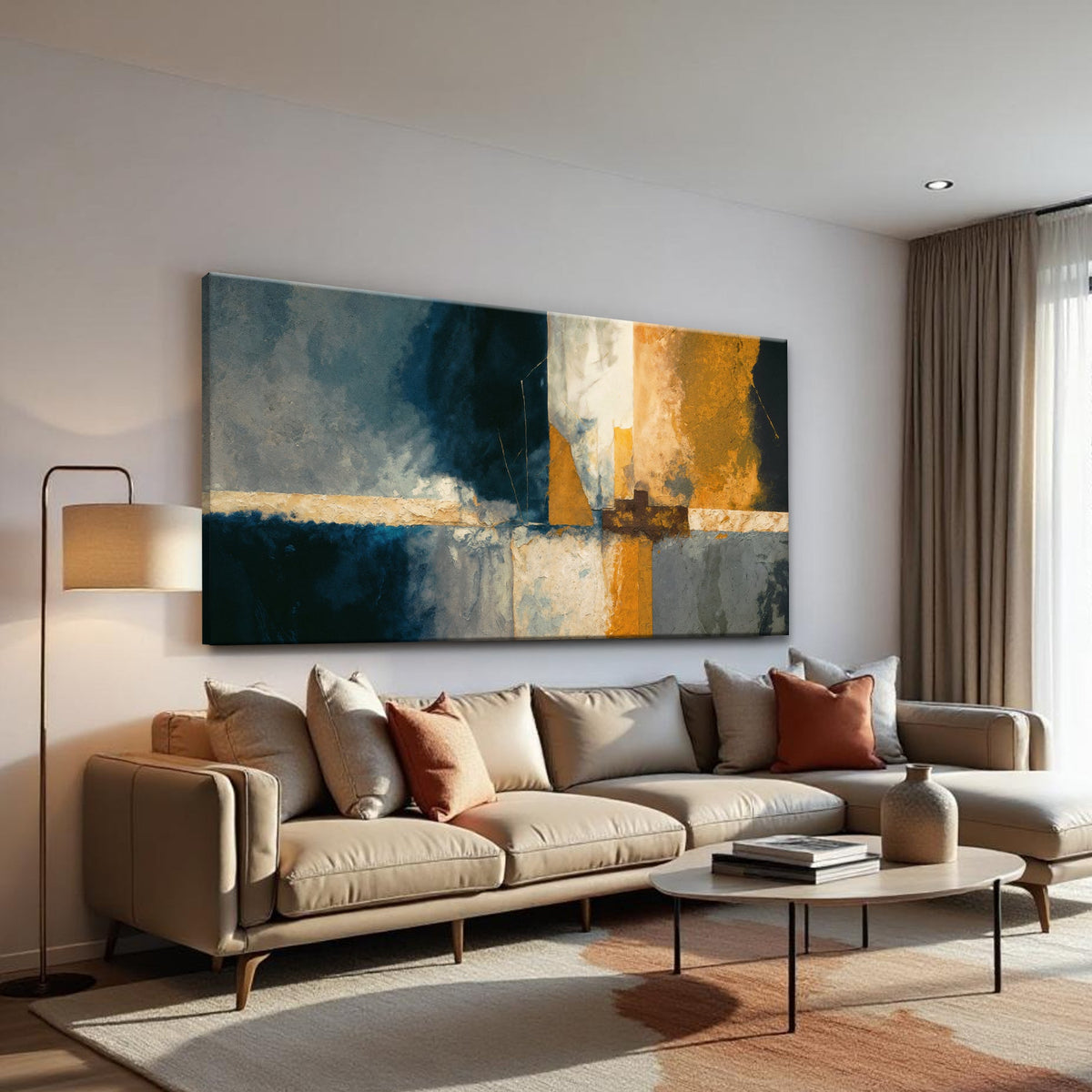 Abstract Geometric Lines Wall Art, photo 4 of 10