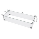 Westwood Fire Pit Tempered Clear Glass Wind Screen