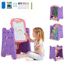 Kids Art Easel 4-in-1 Double Sided Magnetic Board