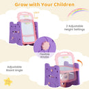 Kids Art Easel 4-in-1 Double Sided Magnetic Board