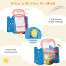 Kids Art Easel 4-in-1 Double Sided Magnetic Board