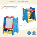 Kids Art Easel 4-in-1 Double Sided Magnetic Board