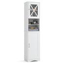 3-in-1 Bath & Storage Combo: Tall Cabinet Shower Bench & Buffet Sideboard