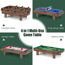 4 in 1 Combo Game Table Set with Billiards