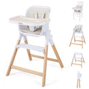 4-in-1 Convertible Baby High Chair with Adjustable Tray