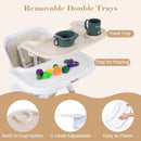 4-in-1 Convertible Baby High Chair with Adjustable Tray by DirectDeals