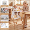 4-in-1 Convertible Baby High Chair with Adjustable Tray