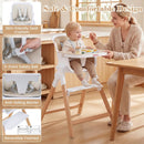 4-in-1 Convertible Baby High Chair with Adjustable Tray by LJGDeals