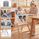 4-in-1 Convertible Baby High Chair with Adjustable Tray by LJGDeals