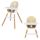 4-in-1 Convertible Baby High Chair Infant Feeding Chair with Adjustable Tray by LJGDeals