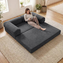 4-in-1 Convertible Folding Sofa Bed with Comfy Corduroy Cover by LJGDeals