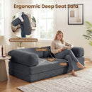 4-in-1 Convertible Folding Sofa Bed with Comfy Corduroy Cover by DirectDeals