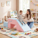 4-in-1 Foam Climbing Blocks with Slide for Toddlers by LJGDeals