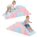 4-in-1 Foam Climbing Blocks with Slide for Toddlers by LJGDeals