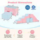 4-in-1 Foam Climbing Blocks with Slide for Toddlers by DirectDeals