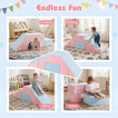 4-in-1 Foam Climbing Blocks with Slide for Toddlers by LJGDeals