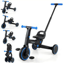 4-in-1 Foldable Toddler Tricycle with Push Handle with Adjustable Seat by LJGDeals