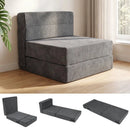 4-in-1 Folding Sofa Bed with Corduroy Cover and Smooth Zipper for Living Room by LJGDeals