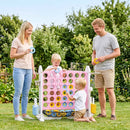 4-in-1 Adjustable Height Connect Game with Carry Bag by LJGDeals