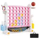 4-in-1 Adjustable Height Connect Game with Carry Bag by LJGDeals
