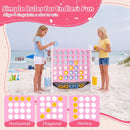4-in-1 Adjustable Height Connect Game with Carry Bag by LJGDeals
