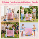 4-in-1 Adjustable Height Connect Game with Carry Bag by LJGDeals