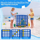 4-in-1 Adjustable Height Connect Game with Carry Bag by LJGDeals