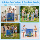 4-in-1 Adjustable Height Connect Game with Carry Bag by LJGDeals